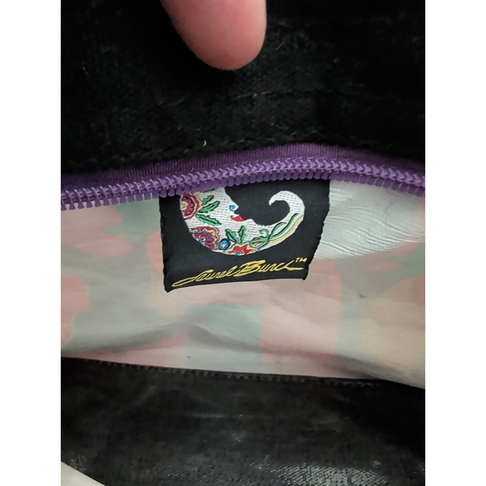 Laurel Burch Woman Spirit Small Colorful Tote Bag Beaded OpArt Abstract Geometri - Picture 9 of 11